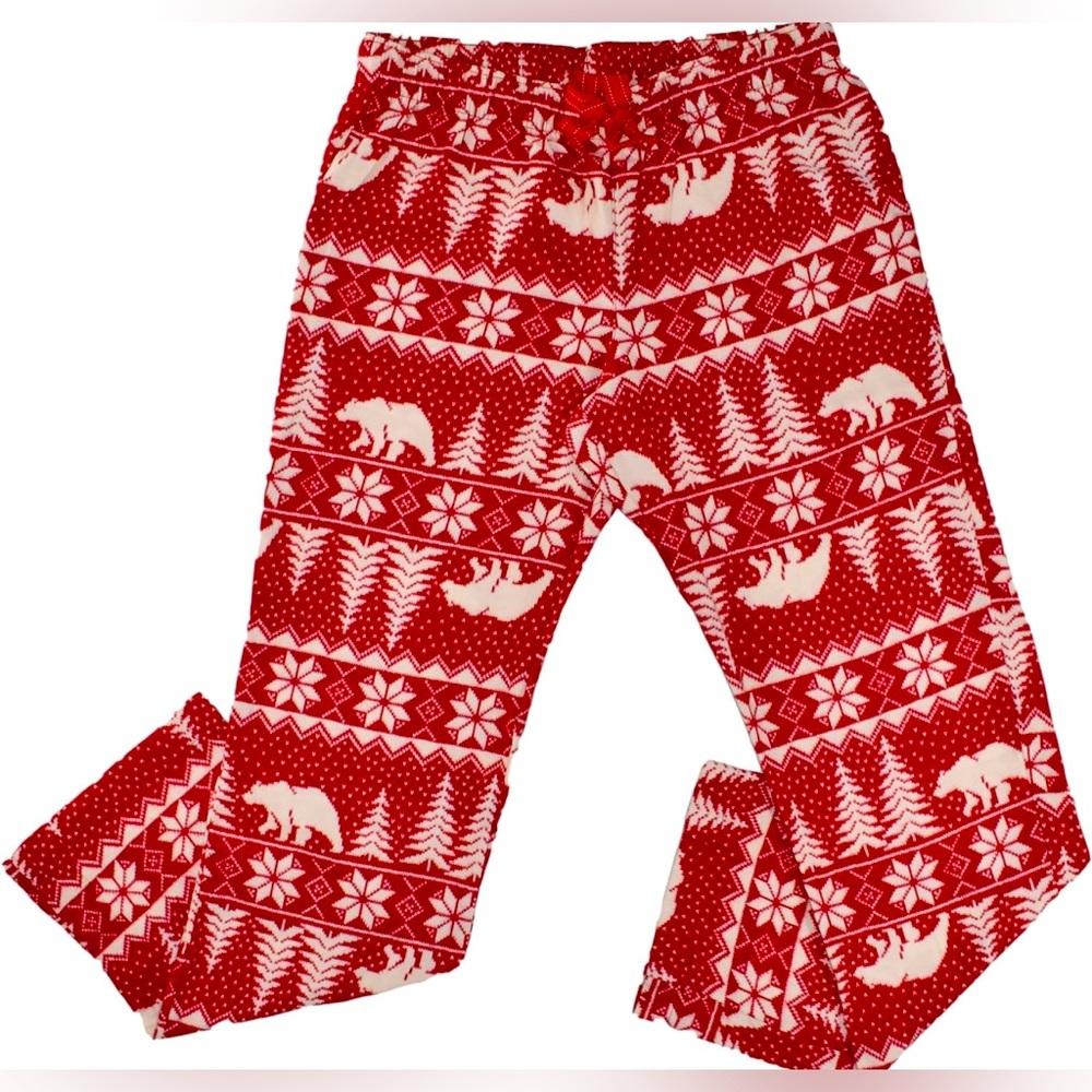 Old Navy Women's Flannel Pajama Pants (Red Fair Isle)
